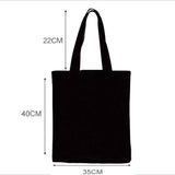 Butterfly Lightning Print Canvas Shopper Bag Harajuku Vintage Shoulder Handbag