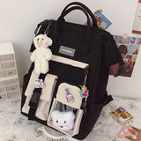 Women Candy Colors Backpacks Fancy High School Bags for Teenage Girl Travel