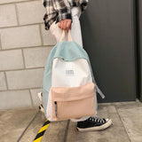 Women Canvas Backpack Shoulder Bag School Bag for Teenage Girl
