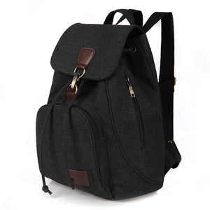 Canvas Backpack Vintage Travel Bag School Shoulder Bag for Girls