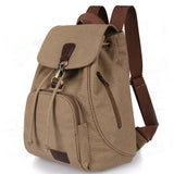 Canvas Backpack Vintage Travel Bag School Shoulder Bag for Girls