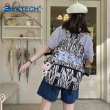 Canvas Backpack Animal Print School Bag for Ladies