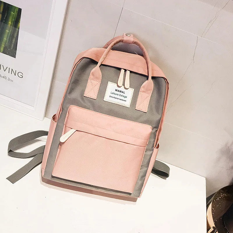 Women Canvas Backpacks Waterproof School Bags for Teenagers Girls