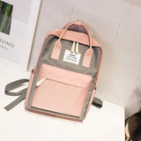 Women Canvas Backpacks Waterproof School Bags for Teenagers Girls