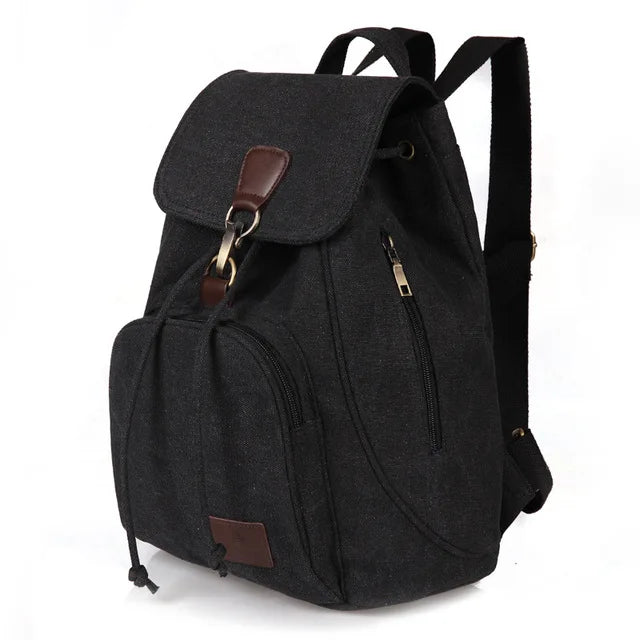 Canvas Backpacks for Women School Bags Girls Laptop Bag
