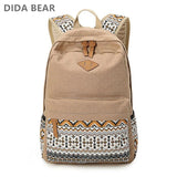 Women Canvas Backpacks School bags for Teenagers Girls Large Travel Rucksack