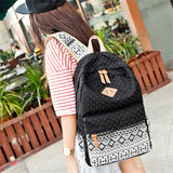 Women Canvas Backpacks School bags for Teenagers Girls Large Travel Rucksack