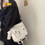 Canvas Messenger Bag Women High Capacity Student Bag Travel Bag