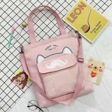 Canvas Bag Large-capacity Student School Shoulder Messenger