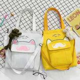 Canvas Bag Large-capacity Student School Shoulder Messenger