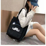 Canvas Bag Large-capacity Student School Shoulder Messenger