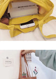 Women Canvas Bag Large Tote English Printed Eco Shopping Bag