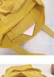 Women Canvas Bag Large Tote English Printed Eco Shopping Bag