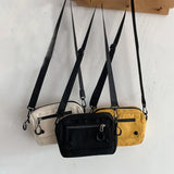 Japanese-Style Canvas Shoulder Bag for Women