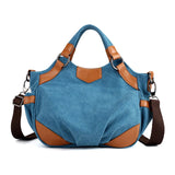 Women Canvas Bag Crossbody Shoulder Totes Panelled Hobos Sac