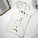 Women Canvas Bag Ladies Shoulder Casual Handbag Print Tote Bag