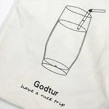 Women Canvas Bag Ladies Shoulder Casual Handbag Print Tote Bag