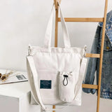 Canvas Shoulder Bag Eco Friendly Reusable Tote Shopper Large Capacity