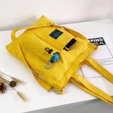 Women Canvas Shoulder Bag Large Capacity Reusable Shopper Eco Shopping Tote