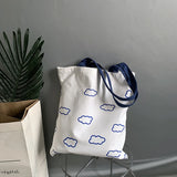 Clouds Printing Tote Shopping Bags for Women