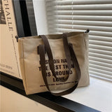 Large Capacity Women Canvas Shoulder Bag