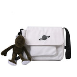 Women Canvas Bags High Capacity Handbags Girl Travel Student Shoulder Crossbody