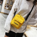 Women Canvas Bags Handbags Travel Crossbody Student Shoulder Mobile Phone Bag