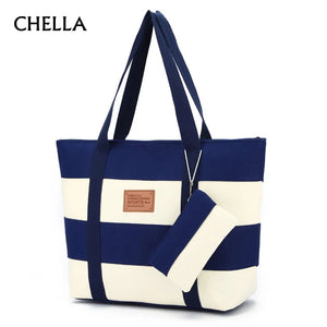 Women Canvas Beach Bags Large Handbags Female Shoulder Bag