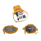 Women Canvas Bucket Crossbody Bags Drawstring Shoulder Handbag