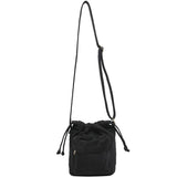 Women Canvas Bucket Crossbody Bags Drawstring Shoulder Handbag