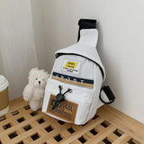 Canvas Crossbody Bag For Women MINI Small Square Messenger Envelope Phone Wallet