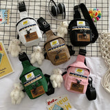 Canvas Crossbody Bag For Women MINI Small Square Messenger Envelope Phone Wallet