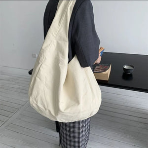 Canvas Crossbody Bag Large Capacity Shoulder Retro Dumpling Hobos Bag