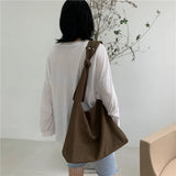 Canvas Crossbody Shoulder Bag Large Capacity Casual Retro Style Hobos Bag