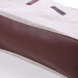 Women Canvas Daily Large Capacity Zipper Shoulder Tote Bag