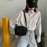 Women Canvas Flap Bag Casual Travel Mini Messenger Bag