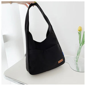 Women Canvas Handbag Underarm Shoulder Bag Ladies Casual Tote Bag