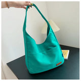 Women Canvas Handbag Underarm Shoulder Bag Ladies Casual Tote Bag
