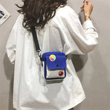 Women Canvas Mini Student Bag Cell Phone Crossbody Casual Ladies Shoulder Bag
