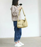 Women Canvas Handbags Messenger Bag Travel Crossbody Satchel