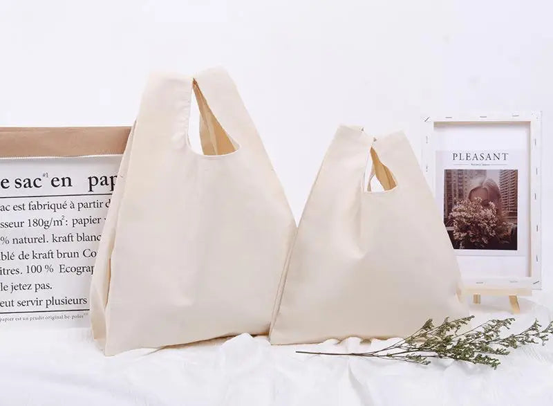 Reusable Canvas Shopping Tote Eco Shoulder Bag