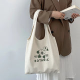 Canvas Flower Tote Shopper Bag Eco Reusable Shopping Bag Girl Beach Travel