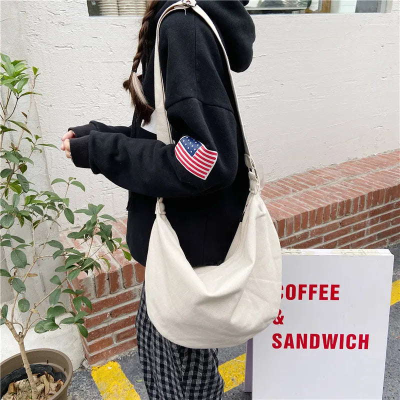 Canvas Messenger Bag Large Shoulder Bag