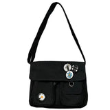 Canvas Messenger Bag Large Shou...