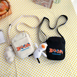 Canvas Messenger Bag Lady Shoulder Bag Student Crossbody Tote