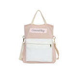 Canvas Patchwork Laptop Backpack Girls Shoulder Bag Student Schoolbag