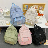 Canvas School Bag Waterproof Travel Backpack Teenager Girl Boy School Backpack