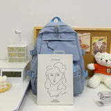 Canvas School Bag Waterproof Travel Backpack Teenager Girl Boy School Backpack