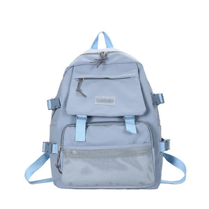 Canvas School Bag Waterproof Travel Backpack Teenager Girl Boy School Backpack