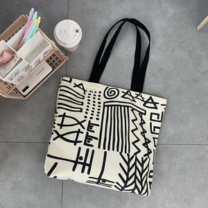 Canvas Shopper Eco Shopping Bags Large Shoulder Tote Bag for Woman Big Handbag